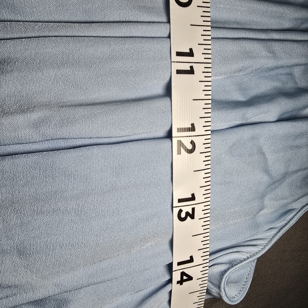 Current Air Blue Pleated Halter Midi Sundress - Picture 7 of 9